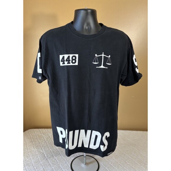 NineReserve Other - D9Reserve USA Made 2 Sided Pounds 448 Scale Street Wear Black Shirt Men’s Size L